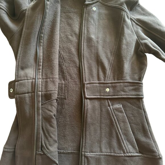 PUMA hooded Brown Women's Jacket with Zipper Size XS - Picture 6 of 15